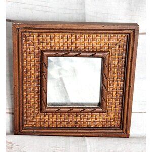 2003 Vintage Intercontinental Art Inc. Compton Wood Embossed Square Mirror